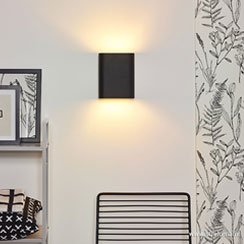 indirecte verlichting - ideeën en inspiratie | Wandlamp ovaal zwart 2xe14 Wandlamp ovaal zwart 2xe14